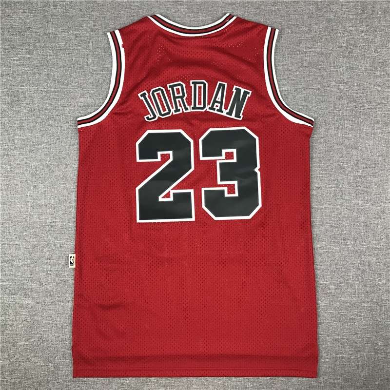 1996/97 Chicago Bulls JORDAN #23 Red Champion Classics Basketball Jersey (Stitched)