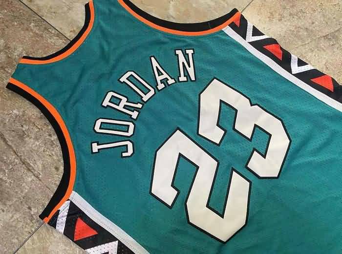 1996 Chicago Bulls JORDAN #23 Green ALL-STAR Classics Basketball Jersey (Closely Stitched)