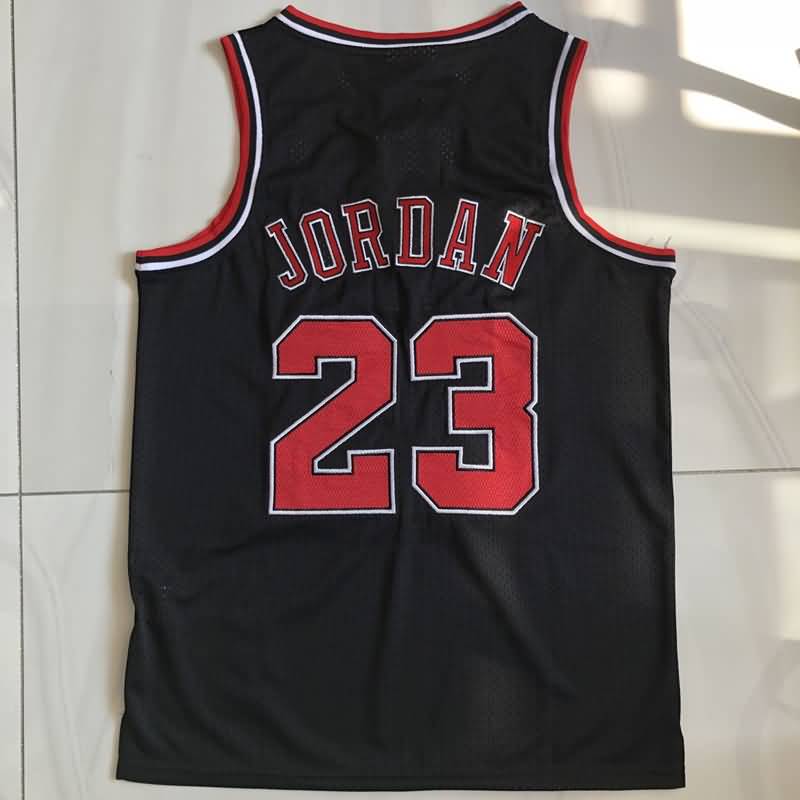 1997/98 Chicago Bulls JORDAN #23 Black Finals Classics Basketball Jersey 02 (Closely Stitched)