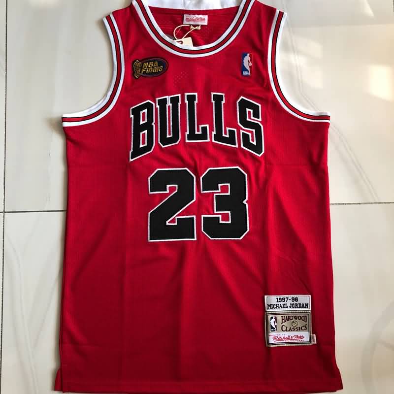 1997/98 Chicago Bulls JORDAN #23 Red Finals Classics Basketball Jersey (Closely Stitched)