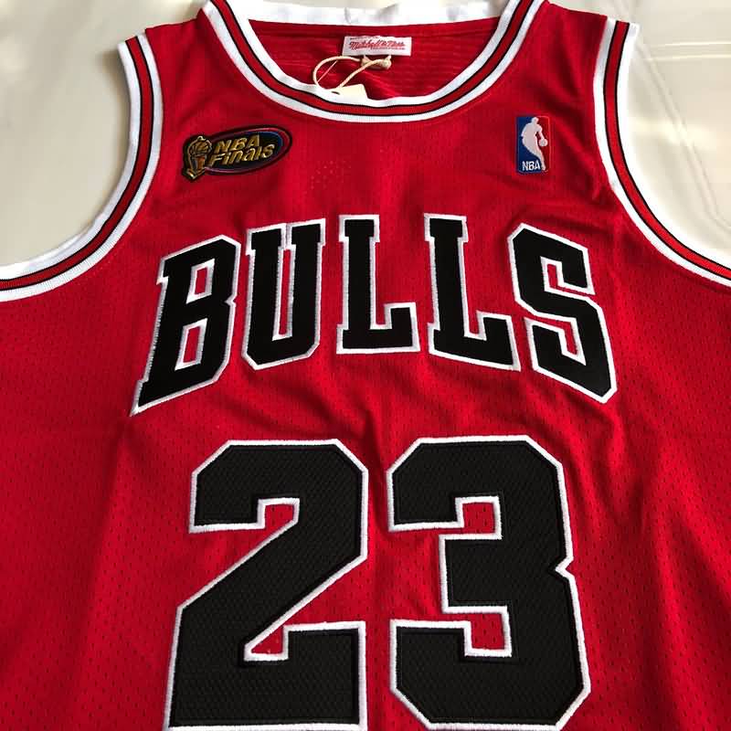 1997/98 Chicago Bulls JORDAN #23 Red Finals Classics Basketball Jersey (Closely Stitched)