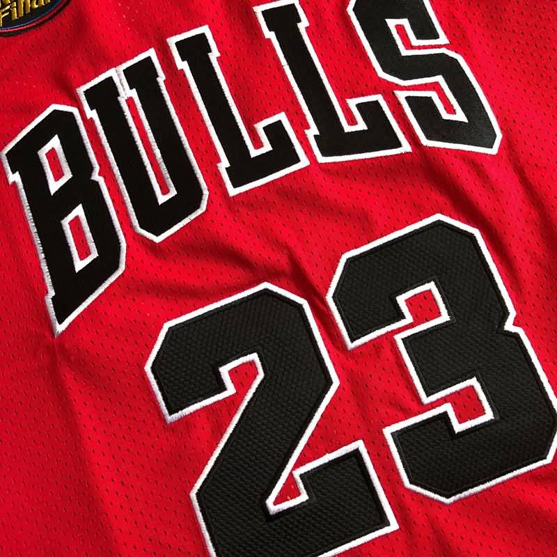 1997/98 Chicago Bulls JORDAN #23 Red Finals Classics Basketball Jersey (Closely Stitched)