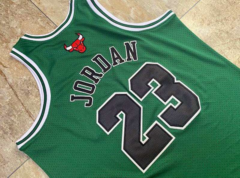 1997/98 Chicago Bulls JORDAN #23 Green Classics Basketball Jersey (Closely Stitched)