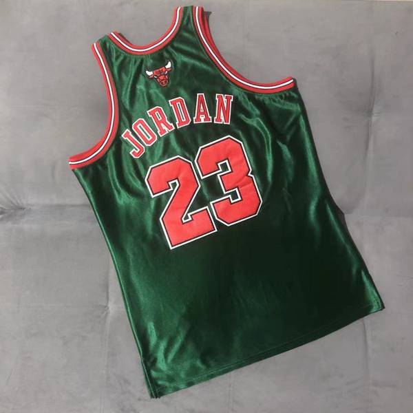 1997/98 Chicago Bulls JORDAN #23 Green Classics Basketball Jersey 02 (Closely Stitched)