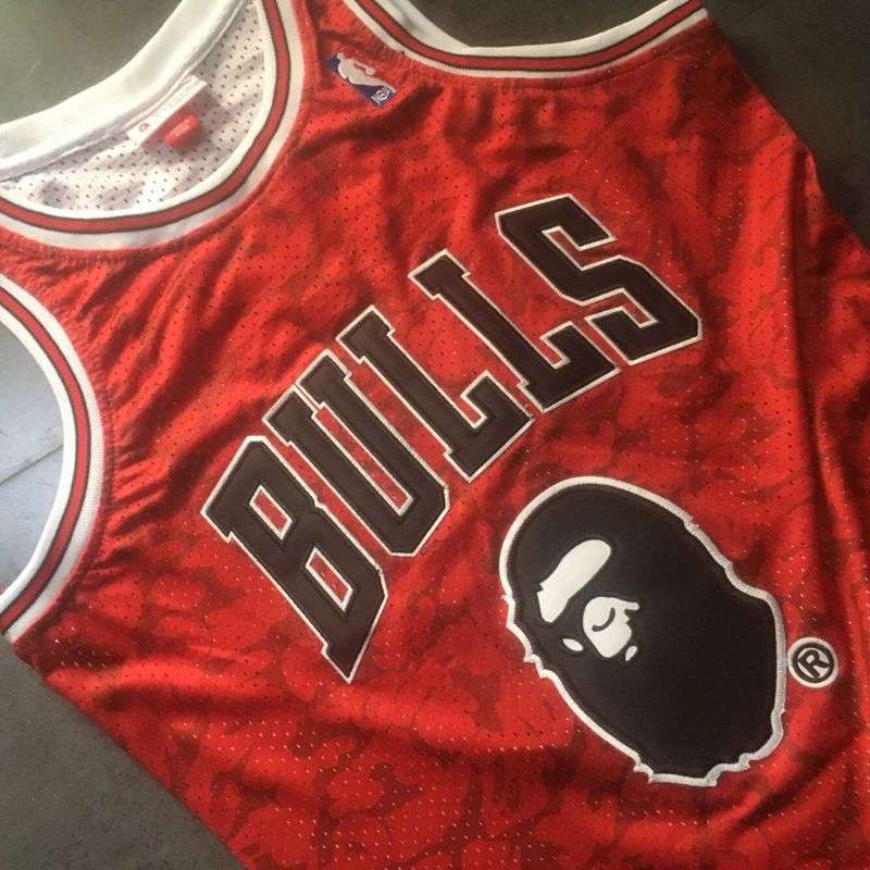 1997/98 Chicago Bulls BAPE #93 Red Classics Basketball Jersey (Closely Stitched)