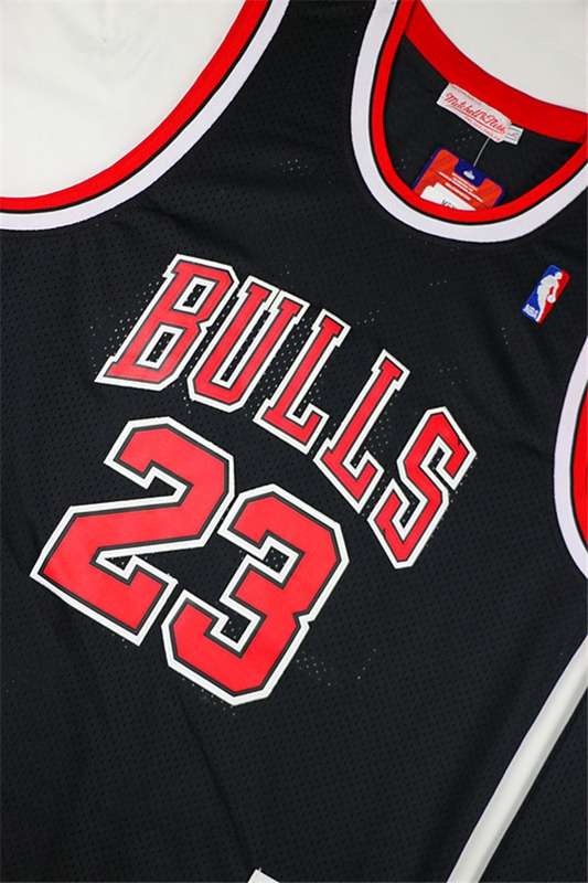 1997/98 Chicago Bulls JORDAN #23 Black Classics Basketball Jersey 03 (Stitched)