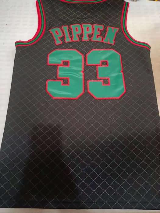 1997/98 Chicago Bulls PIPPEN #33 Black Classics Basketball Jersey 03 (Stitched)