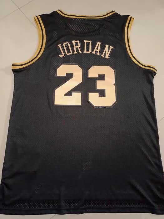 1997/98 Chicago Bulls JORDAN #23 Black Finals Classics Basketball Jersey 02 (Stitched)