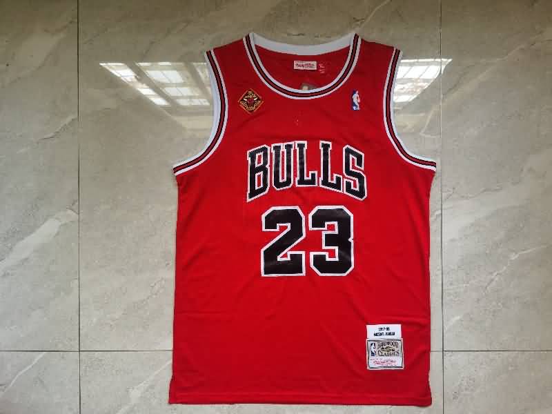 1997/98 Chicago Bulls JORDAN #23 Red Classics Basketball Jersey 02 (Stitched)