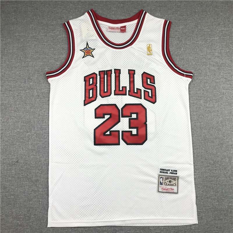 1998 Chicago Bulls JORDAN #23 White All Star Classics Basketball Jersey 02 (Stitched)