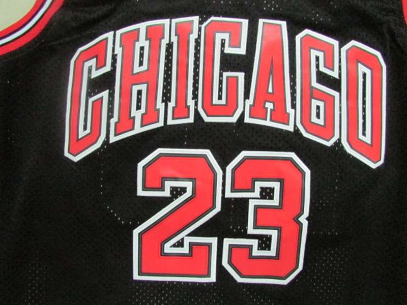 Chicago Bulls JORDAN #23 Black Classics Basketball Jersey 02 (Stitched)