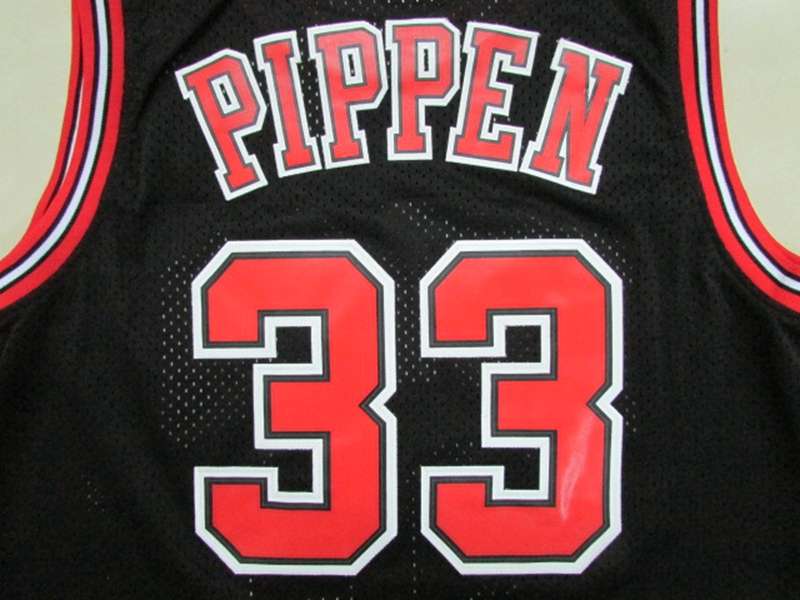 Chicago Bulls PIPPEN #33 Black Classics Basketball Jersey (Stitched)