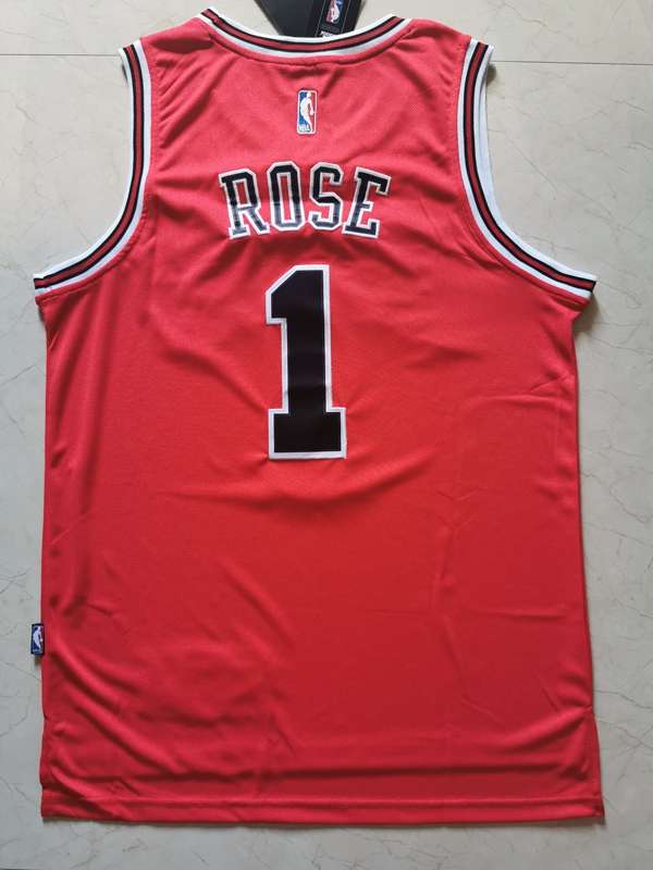 Chicago Bulls ROSE #1 Red Classics Basketball Jersey (Stitched)