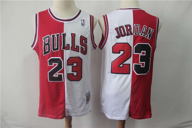 Chicago Bulls JORDAN #23 Red White Classics Basketball Jersey (Stitched)