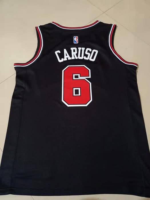 Chicago Bulls CARUSO #6 Black Basketball Jersey (Stitched)