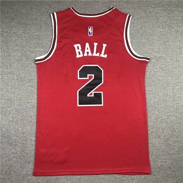 Chicago Bulls BALL #2 Red Basketball Jersey (Stitched)