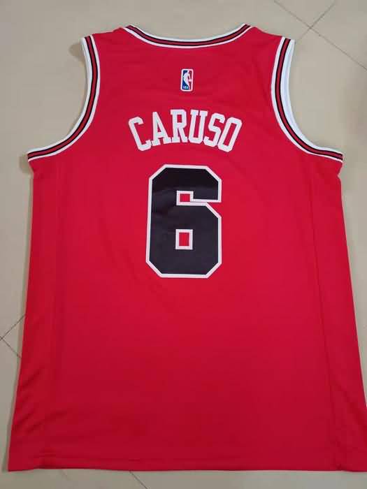 Chicago Bulls CARUSO #6 Red Basketball Jersey (Stitched)