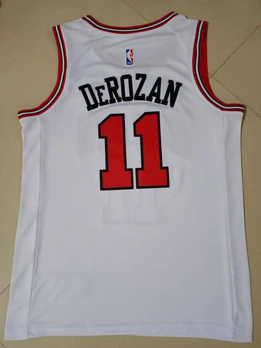 Chicago Bulls DeROZAN #11 White Basketball Jersey (Stitched)