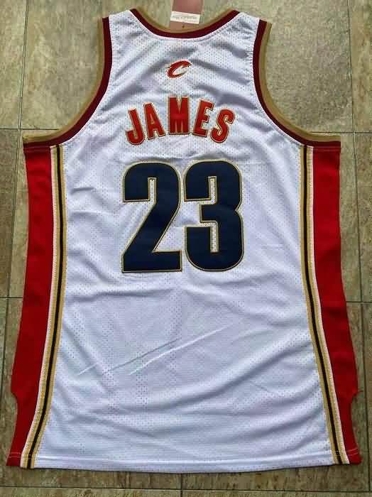 2003/04 Cleveland Cavaliers JAMES #23 White Classics Basketball Jersey (Closely Stitched)