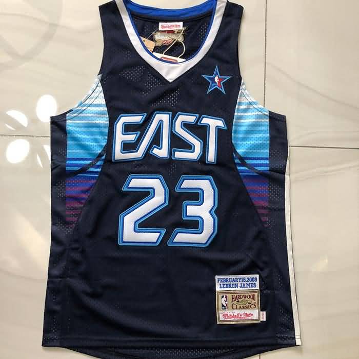 2009 Cleveland Cavaliers JAMES #23 Dark Blue ALL-STAR Classics Basketball Jersey (Closely Stitched)