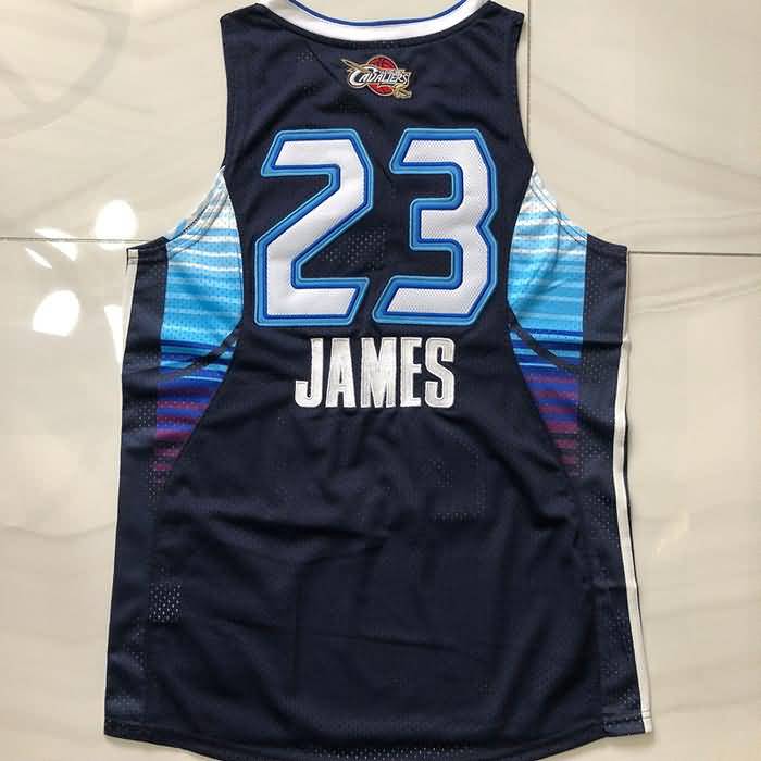 2009 Cleveland Cavaliers JAMES #23 Dark Blue ALL-STAR Classics Basketball Jersey (Closely Stitched)