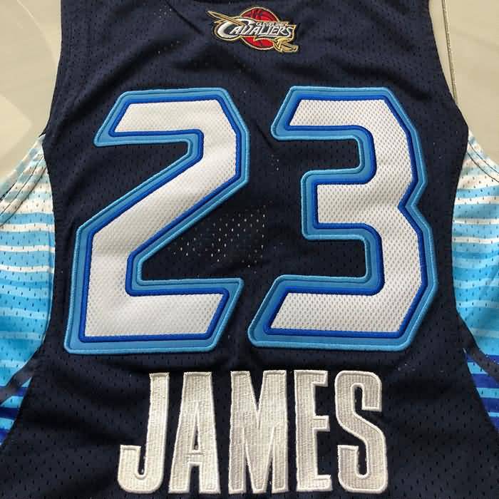 2009 Cleveland Cavaliers JAMES #23 Dark Blue ALL-STAR Classics Basketball Jersey (Closely Stitched)