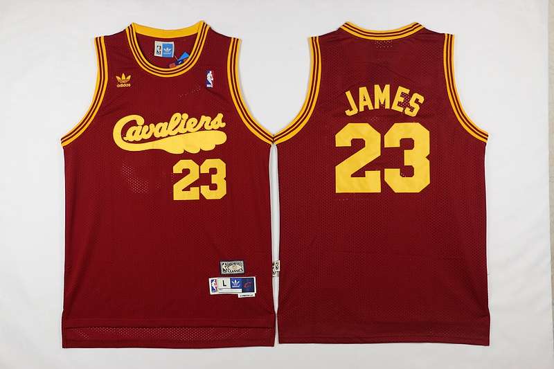 Cleveland Cavaliers JAMES #23 Red Classics Basketball Jersey (Stitched)