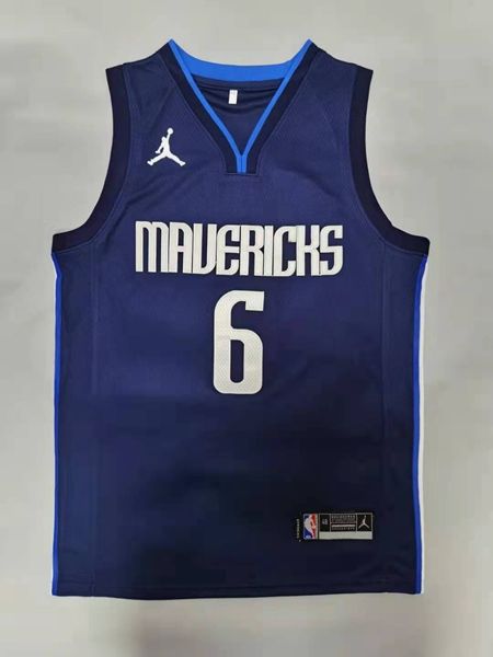 20/21 Dallas Mavericks PORZINGIS #6 Dark Blue AJ Basketball Jersey (Stitched)