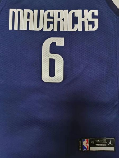 20/21 Dallas Mavericks PORZINGIS #6 Dark Blue AJ Basketball Jersey (Stitched)