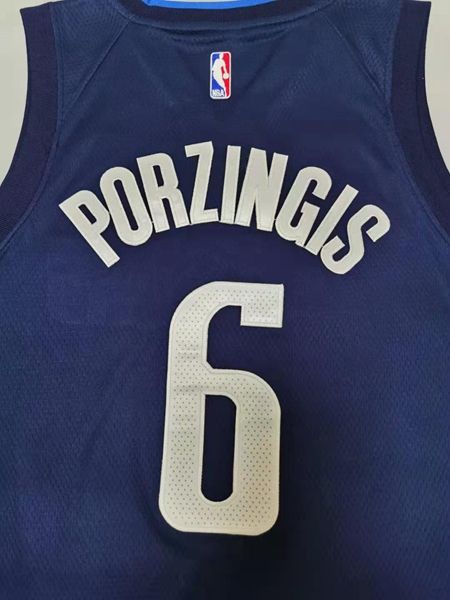 20/21 Dallas Mavericks PORZINGIS #6 Dark Blue AJ Basketball Jersey (Stitched)