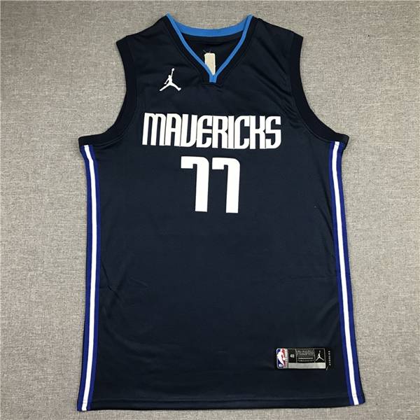 20/21 Dallas Mavericks DONCIC #77 Dark Blue AJ Basketball Jersey (Stitched)