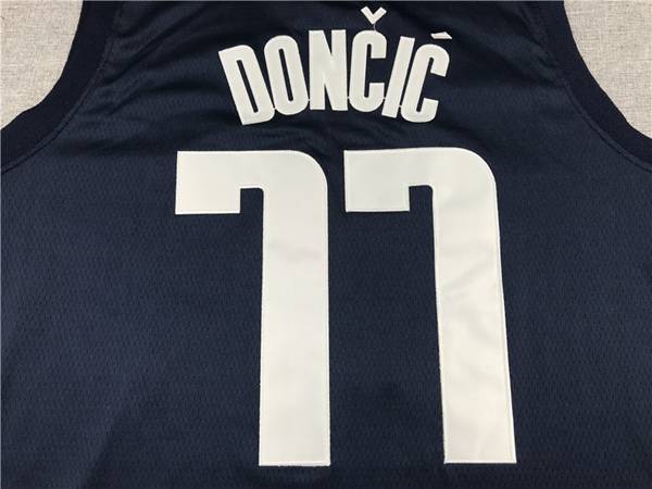 20/21 Dallas Mavericks DONCIC #77 Dark Blue AJ Basketball Jersey (Stitched)