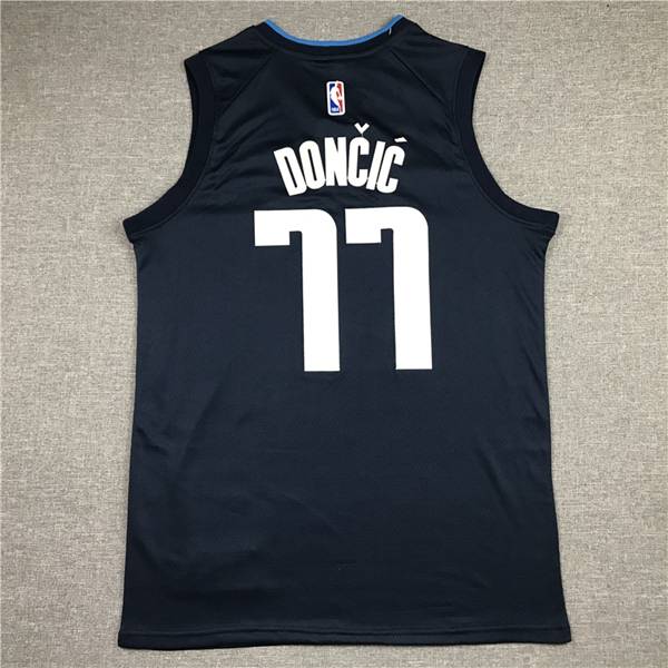 20/21 Dallas Mavericks DONCIC #77 Dark Blue AJ Basketball Jersey (Stitched)