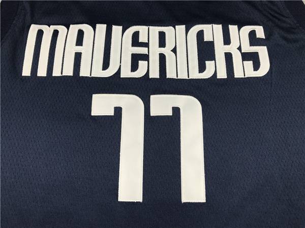 20/21 Dallas Mavericks DONCIC #77 Dark Blue AJ Basketball Jersey (Stitched)