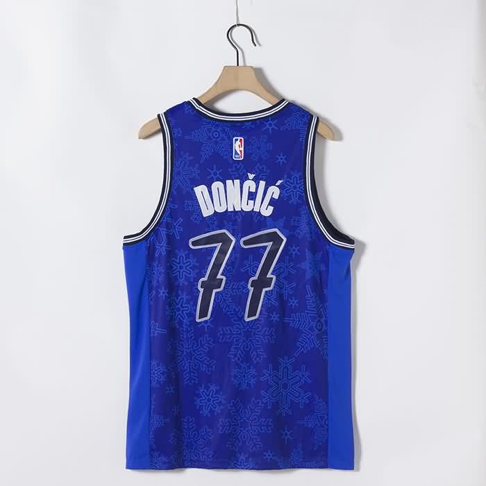 20/21 Dallas Mavericks DONCIC #77 Blue Basketball Jersey 02 (Stitched)