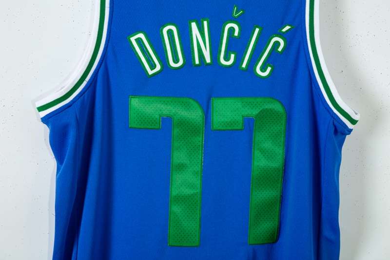 20/21 Dallas Mavericks DONCIC #77 Blue City Basketball Jersey (Stitched)