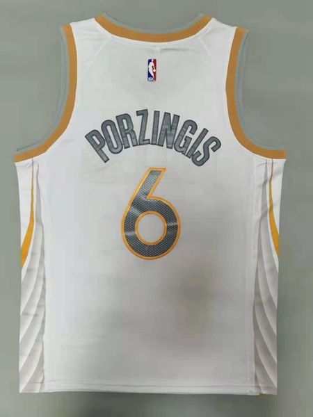 20/21 Dallas Mavericks PORZINGIS #6 White City Basketball Jersey (Stitched)