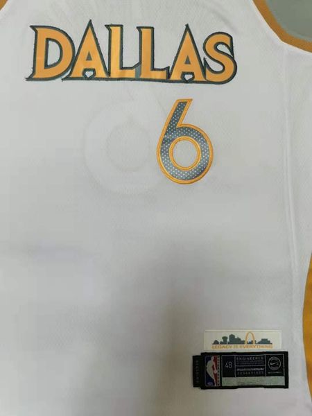 20/21 Dallas Mavericks PORZINGIS #6 White City Basketball Jersey (Stitched)