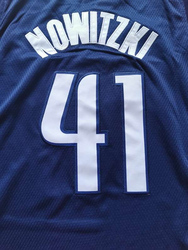 20/21 Dallas Mavericks NOWITZKI #41 Dark Blue Basketball Jersey (Stitched)