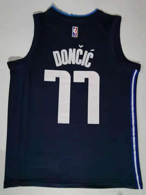 20/21 Dallas Mavericks DONCIC #77 Dark Blue Basketball Jersey (Stitched)