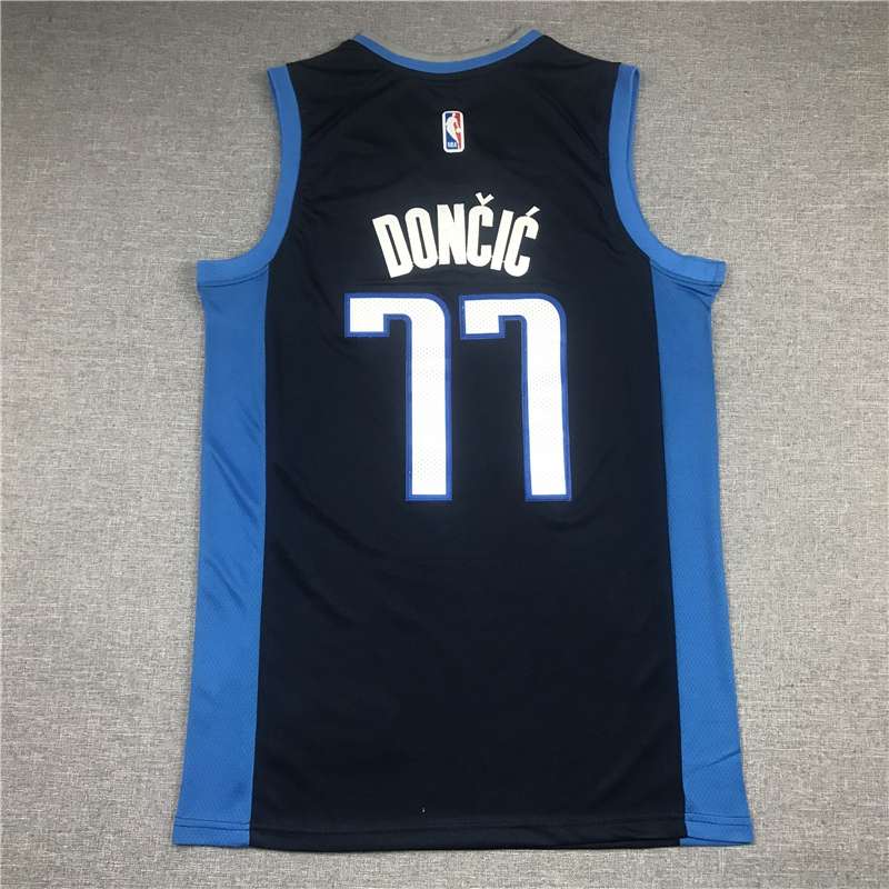 20/21 Dallas Mavericks DONCIC #77 Dark Blue Basketball Jersey 02 (Stitched)