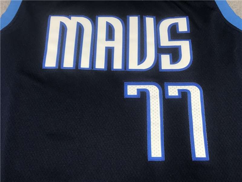 20/21 Dallas Mavericks DONCIC #77 Dark Blue Basketball Jersey 02 (Stitched)