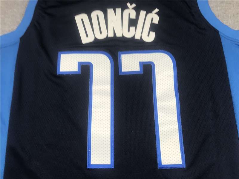 20/21 Dallas Mavericks DONCIC #77 Dark Blue Basketball Jersey 02 (Stitched)