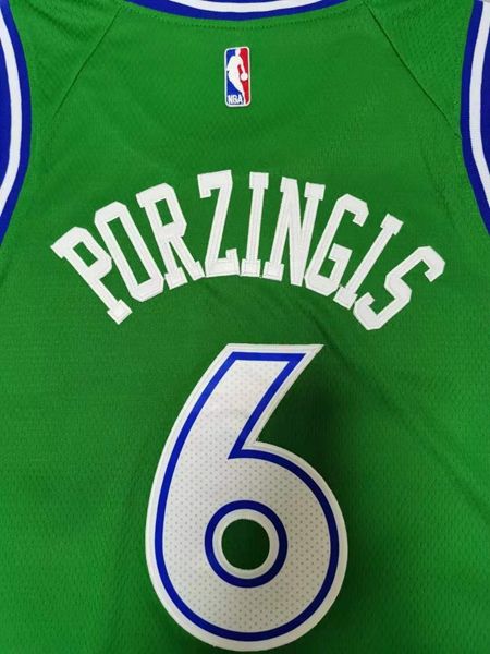 20/21 Dallas Mavericks PORZINGIS #6 Green Basketball Jersey (Stitched)