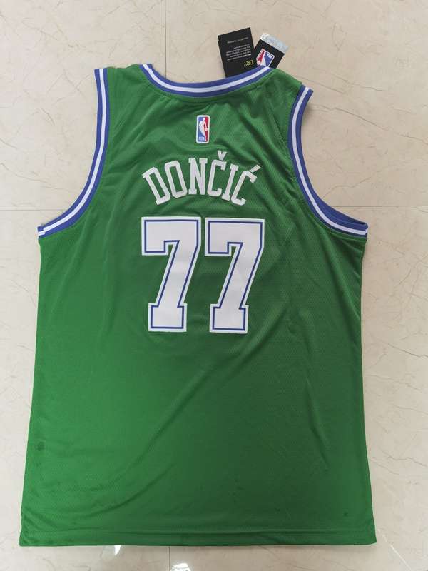 20/21 Dallas Mavericks DONCIC #77 Green Basketball Jersey (Stitched)