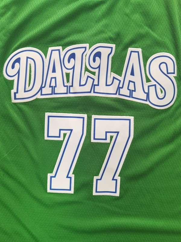 20/21 Dallas Mavericks DONCIC #77 Green Basketball Jersey (Stitched)