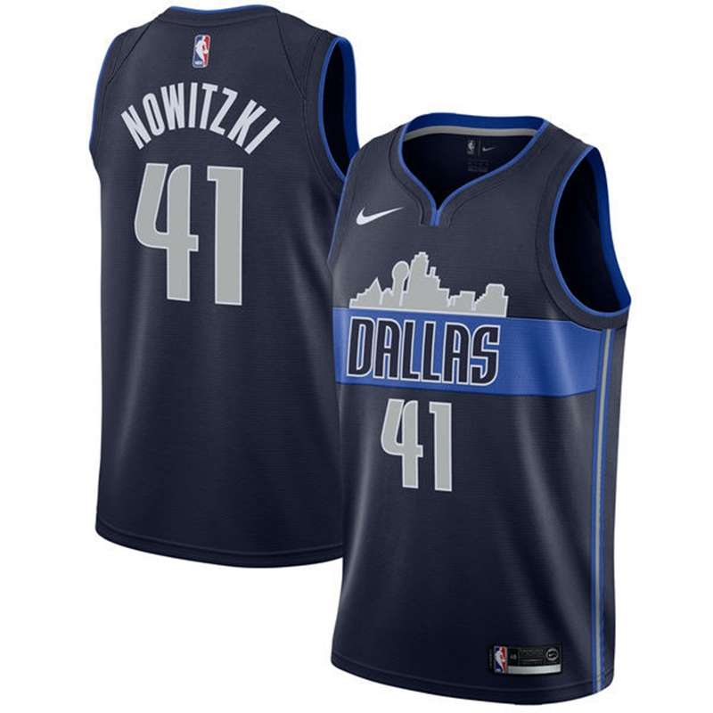 2020 Dallas Mavericks #41 Dark Blue Basketball Jersey (Stitched)