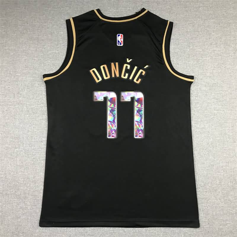 21/22 Dallas Mavericks DONCIC #77 Black Basketball Jersey (Stitched)