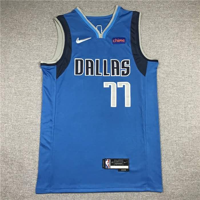 21/22 Dallas Mavericks DONCIC #77 Blue Basketball Jersey (Stitched)