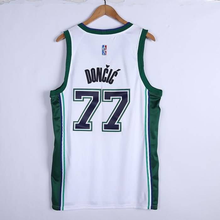 21/22 Dallas Mavericks DONCIC #77 White City Basketball Jersey (Stitched)